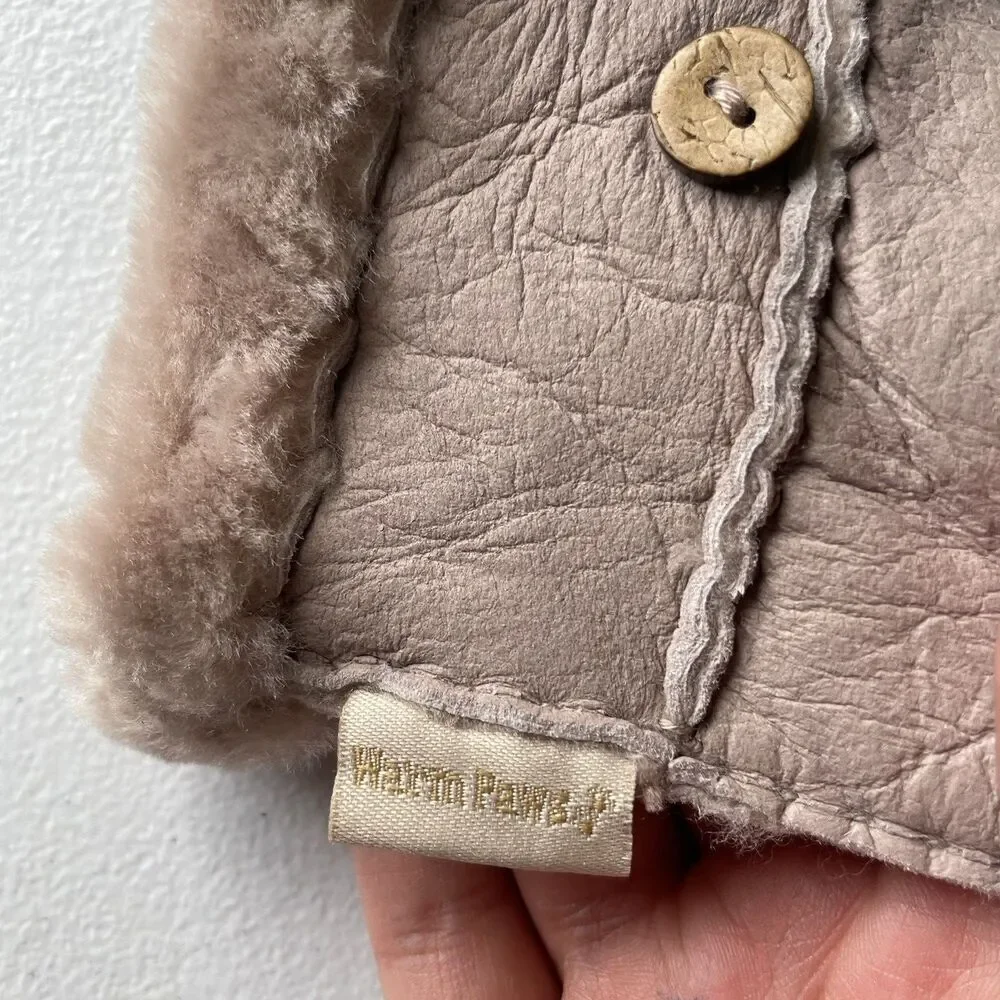 Warm Paws Winter Mittens Gloves Tan Cream Warm Women's Size S/M